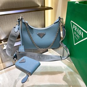 Prada Новинка, самый популярный Hobo 3 в 1 (полностью из кожи) H