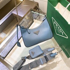 Prada Новинка, самый популярный Hobo 3 в 1 (полностью из кожи) H