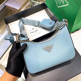 Prada Новинка, самый популярный Hobo 3 в 1 (полностью из кожи) H