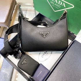 Prada Новинка, самый популярный Hobo 3 в 1 (полностью из кожи) H