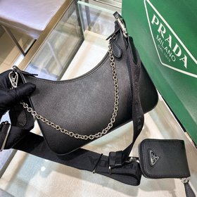 Prada Новинка, самый популярный Hobo 3 в 1 (полностью из кожи) H