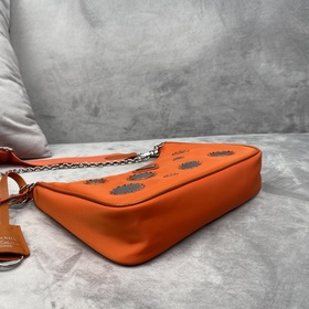Prada Трехфункциональная сумка с вышивкой и блестками Новая моде