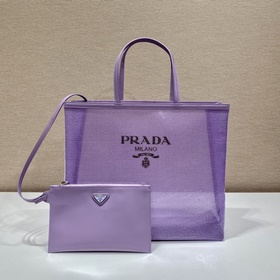 Prada Сумка с пайетками Артикул： 1BG416 Пайетки Эта сумка-тоут у