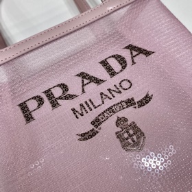 Prada Сумка с пайетками Артикул： 1BG417 Пайетки Эта сумка-тоут у