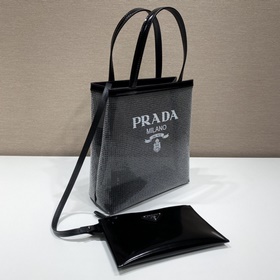 Prada Сумка с пайетками Артикул： 1BG417 Пайетки Эта сумка-тоут у