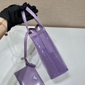 Prada Сумка с пайетками Артикул： 1BG417 Пайетки Эта сумка-тоут у