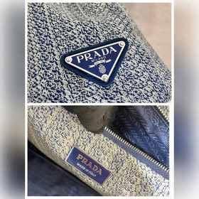PRADA Вышитая сумка-тоут Модель： 1BA342 Вышивка Эта сумка-тоут и