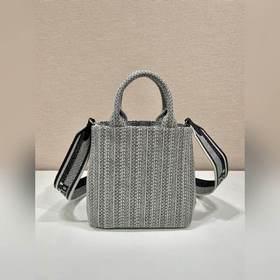 PRADA Вышитая сумка-тоут Модель： 1BA343 Вышитая сумка-тоут, мале