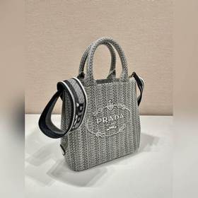 PRADA Вышитая сумка-тоут Модель： 1BA343 Вышитая сумка-тоут, мале
