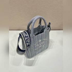 PRADA Вышитая сумка-тоут Модель： 1BA343 Вышитая сумка-тоут, мале