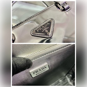 Prada Маленькая сумка с ручкой Модель： 1BA331 Эта лаконичная сум