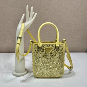 Prada Сумка-тоут с звездочками Модель： 1BG331 Новый цвет Эта атл