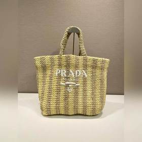 Prada волокнистая сумка Модель： 1BG392 Большая сумка двух цветов