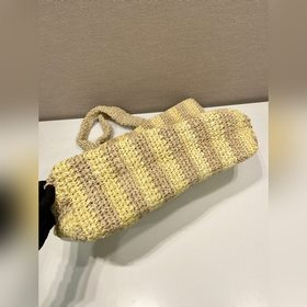 Prada волокнистая сумка Модель： 1BG392 Большая сумка двух цветов