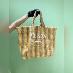 Prada волокнистая сумка Модель： 1BG392 Большая сумка двух цветов