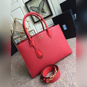 PRADA  Новая женская сумка, артикул： PR153, красная Классическая