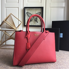PRADA  Новая женская сумка, артикул： PR153, красная Классическая