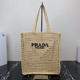 Prada Сумка-тоут из волокна кокосового ореха Артикул： 1BG393 Эта