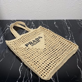 Prada Сумка-тоут из волокна кокосового ореха Артикул： 1BG393 Эта