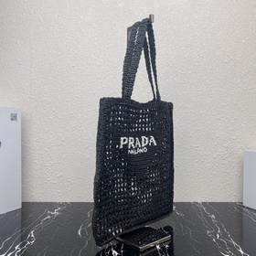 Prada Сумка-тоут из волокна кокосового ореха Артикул： 1BG393 Эта
