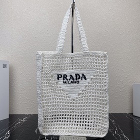 Prada Сумка-тоут из волокна кокосового ореха Артикул： 1BG393 Эта
