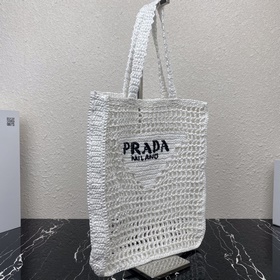 Prada Сумка-тоут из волокна кокосового ореха Артикул： 1BG393 Эта