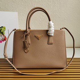 PRADA (большой размер, 32 см) Сумка-хит Кожа Saffiano Двойные