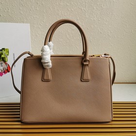 PRADA (большой размер, 32 см) Сумка-хит Кожа Saffiano Двойные 