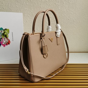 PRADA (большой размер, 32 см) Сумка-хит Кожа Saffiano Двойные 