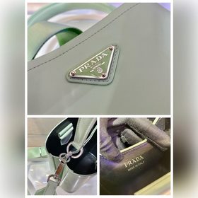 Prada  Новая модель сумки-бакета с гладкой поверхностью Артикул：