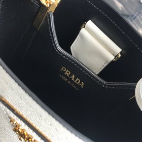 Модель Prada： 1BA217 (мини-размер) Сумка-бочка из кожи Saffiano К