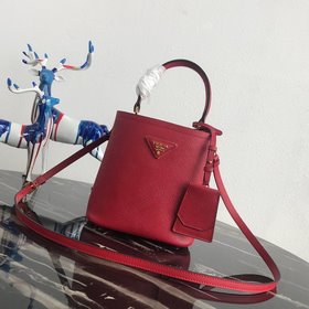 Модель Prada： 1BA217 (мини-размер) Сумка-бочка из кожи Saffiano К