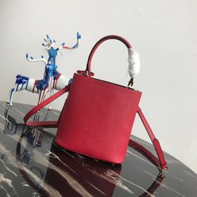 Модель Prada： 1BA217 (мини-размер) Сумка-бочка из кожи Saffiano К