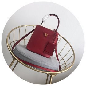 Модель Prada： 1BA217 (мини-размер) Сумка-бочка из кожи Saffiano К