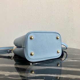 Prada, модель： 1BA217 (мини-размер), сумка-бочка Материал： кожа S
