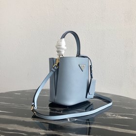 Prada, модель： 1BA217 (мини-размер), сумка-бочка Материал： кожа S