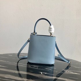 Prada, модель： 1BA217 (мини-размер), сумка-бочка Материал： кожа S