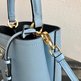 Prada, модель： 1BA217 (мини-размер), сумка-бочка Материал： кожа S