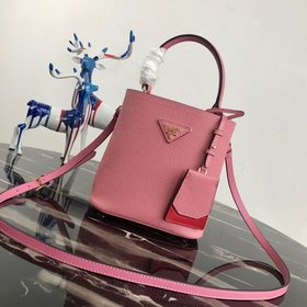 Модель Prada： 1BA217 (мини-размер) Сумка-бочка из кожи Saffiano К