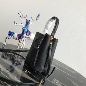 Модель Prada： 1BA217 (мини-размер) Сумка-бочка из кожи Saffiano К