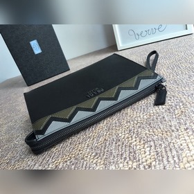 Новая модель сумки Prada, артикул： 2NE009, черный/зеленый Новейша