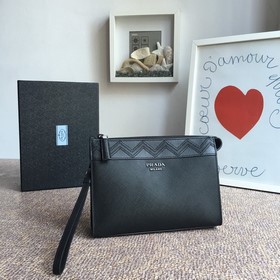PRADA Новая модель сумки, артикул： 2NE009, черный/красный, новейш