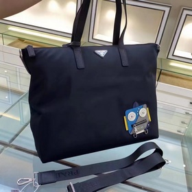 Новая сумка для покупок Prada, модель： 2VG024, голубой цвет Изгот