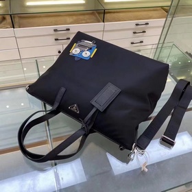 Новая сумка для покупок Prada, модель： 2VG024, голубой цвет Изгот