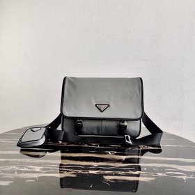 Новая сумка через плечо Prada для мужчин Артикул： 2VD768B Серый