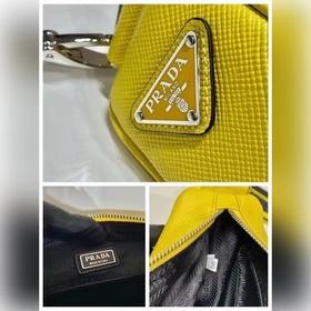 Prada сумка с вышитым треугольным ремешком Модель № 2VH155 Эта с