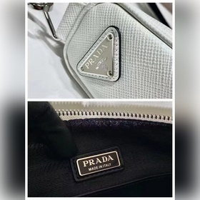 Prada сумка с вышитым треугольным ремешком Артикул： 2VH155 Эта с