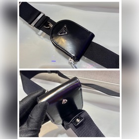 Prada Новая сумка для фотоаппарата Модель： 1BH180 Гладкая кожа Э