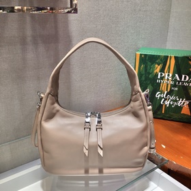 Prada Модель： 1BC132 Кожаная сумка через плечо/подмышечная сумка