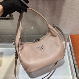 Prada Модель： 1BC132 Кожаная сумка через плечо/подмышечная сумка